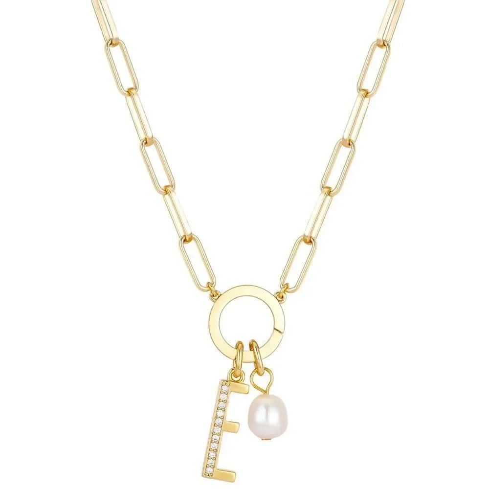 E Pearl 18" Pendant Necklace